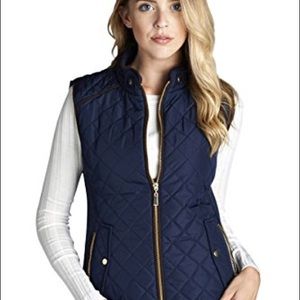 Blue Quilted Vest